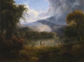 DOUGHTY Thomas Hunters With A Dog In A Landscape DOUGHTY Thomas Hunters With A Dog In A Landscape
