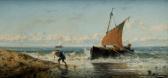 DOVERA Achille Barca E Pescatori Sulla Riva DOVERA Achille Barca E Pescatori Sulla Riva