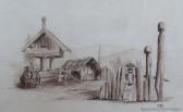 DOWNES Thomas William Old Wanganui Pah After Gillfillan DOWNES Thomas William Old Wanganui Pah After Gillfillan