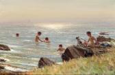 DOWNIE Patrick Children Bathing At Ballantrae DOWNIE Patrick Children Bathing At Ballantrae