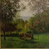 DOYEN E. Paesaggio Con Mucche Al Pascolo DOYEN E. Paesaggio Con Mucche Al Pascolo