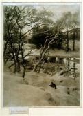 DRENNAN Vincent Joseph A Winter Scene With Game Birds And River DRENNAN Vincent Joseph A Winter Scene With Game Birds And River