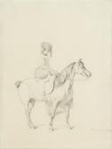 DREUX de Alfred Woman On Horseback DREUX de Alfred Woman On Horseback