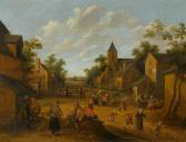 DROOCHSLOOT Joost Cornelisz Lively Village Scene. DROOCHSLOOT Joost Cornelisz Lively Village Scene.