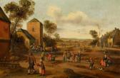 DROOGSLOOT Cornelis Holländische Dorflandschaft DROOGSLOOT Cornelis Holländische Dorflandschaft