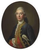 DROUAIS Francois Hubert Portrait Of The Chevalier De Turenne DROUAIS Francois Hubert Portrait Of The Chevalier De Turenne