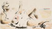 DRYSDALE George Russell Reclining Figure With Mandolin DRYSDALE George Russell Reclining Figure With Mandolin