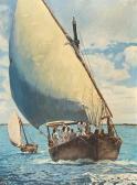 DRYSDALE Gordon Arab Dhows In Full Sail DRYSDALE Gordon Arab Dhows In Full Sail