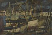 DU MESNIL Amaury Bateaux De Pêche Dans Un Port Breton DU MESNIL Amaury Bateaux De Pêche Dans Un Port Breton