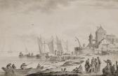 DUBBELS Hendrick Jacobsz. Bateaux Amarrés Au Port DUBBELS Hendrick Jacobsz. Bateaux Amarrés Au Port