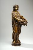 DUBOIS Ernest Henri A Bronze Figure Of A Lady DUBOIS Ernest Henri A Bronze Figure Of A Lady