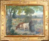 DUBOIS Henri Alfred auguste A. , Troligen, Sällskap Med Kor, Otydligt Signerad Eugene Chgiot DUBOIS Henri Alfred auguste A. , Troligen, Sällskap Med Kor, Otydligt Signerad Eugene Chgiot