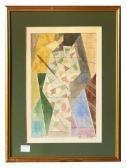 DUBUIS Fernand Composition Abstraite DUBUIS Fernand Composition Abstraite