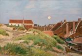 DUCKER Eugen Gustav Evening Atmosphere In The Dunes DUCKER Eugen Gustav Evening Atmosphere In The Dunes