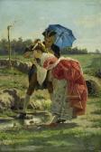 DUCROT ANTOINE Galant Scene In The Open Air DUCROT ANTOINE Galant Scene In The Open Air