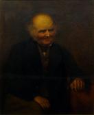 DUDLEY Ambrose Portrait Of Myles Birket Foster Rws Seated Half-length In A Black Coat, After Jerry Barrett DUDLEY Ambrose Portrait Of Myles Birket Foster Rws Seated Half-length In A Black Coat, After Jerry Barrett