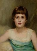 DUFAUX Frederic Portrait De Jeune Fille DUFAUX Frederic Portrait De Jeune Fille