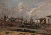 DUFEU Edouard-Jacques Paris - Le Pont De Lïestacade DUFEU Edouard-Jacques Paris - Le Pont De Lïestacade