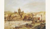DUFEU Edouard-Jacques Vue Du Vieux Port À Marseille DUFEU Edouard-Jacques Vue Du Vieux Port À Marseille