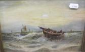 DUFF J.C. Rowing Boat In Choppy Seas DUFF J.C. Rowing Boat In Choppy Seas