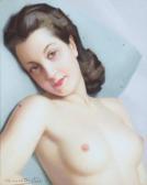 DUFLOS Robert Portrait De Femme DUFLOS Robert Portrait De Femme