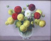 DUFLOS Robert Vase De Dahlias DUFLOS Robert Vase De Dahlias