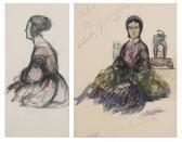 DUFOUR Emilien Léon Jean Studies Voor Vrouwelijk Personage ('la Cousine Beth', 'hortence') DUFOUR Emilien Léon Jean Studies Voor Vrouwelijk Personage ('la Cousine Beth', 'hortence')