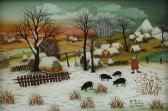 DUKIN Martin Stjepan Dorf Im Winter Naive DUKIN Martin Stjepan Dorf Im Winter Naive