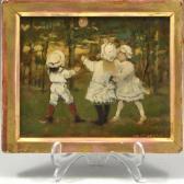 DUMOND Jean Adolphe The Balloon, Three Children DUMOND Jean Adolphe The Balloon, Three Children