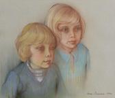 DUNCAN Irene Portrait Of Michael And Alison Daniels DUNCAN Irene Portrait Of Michael And Alison Daniels