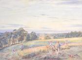 DUNCAN Walter A Harvesting Scene DUNCAN Walter A Harvesting Scene