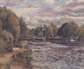 DUNLOP Ronald Ossory Thames At Teddington Evening DUNLOP Ronald Ossory Thames At Teddington Evening