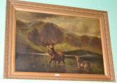 Dunnington R. Stag At Bay In Highlands Dunnington R. Stag At Bay In Highlands