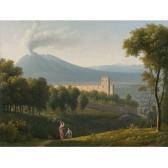 DUNOUY Alexandre Landscape With Vesuvius In The Distance DUNOUY Alexandre Landscape With Vesuvius In The Distance