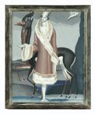 DUPAS Jean Femme Dans Un Manteau De Fourrure DUPAS Jean Femme Dans Un Manteau De Fourrure