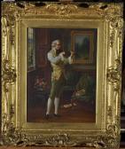 DUPRE Giovanni Genre Portrait Of A Violinist"inspiration" DUPRE Giovanni Genre Portrait Of A Violinist"inspiration"