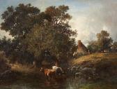 DUPRE Leon Victor Kühe Im Wasser DUPRE Leon Victor Kühe Im Wasser