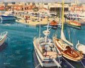 DUREUIL Michel Boats In The Port Of Antibes DUREUIL Michel Boats In The Port Of Antibes