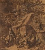 DUSART Cornelis Drehleierspieler Voreiner Schenke DUSART Cornelis Drehleierspieler Voreiner Schenke