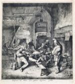 DUSART Cornelis Violin Player Seated In The Inn DUSART Cornelis Violin Player Seated In The Inn