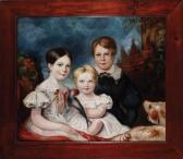 DUTERRAU BENJAMIN Portrait Of The Walker Children DUTERRAU BENJAMIN Portrait Of The Walker Children