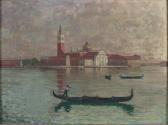 DUVAL Jean-Maurice Gondoliers À Venise DUVAL Jean-Maurice Gondoliers À Venise