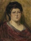 DUVENECK Frank Damenbildnis (schwester Des Künstlers?). Rücks. Auf Dem Keilrahmen Bezeichnet DUVENECK Frank Damenbildnis (schwester Des Künstlers?). Rücks. Auf Dem Keilrahmen Bezeichnet