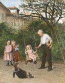 DUVERGER Theophile Emmanuel Auf Der Schaukel. DUVERGER Theophile Emmanuel Auf Der Schaukel.