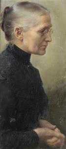 <b>Franz Dvorak</b> - Portrait Of The Artist&#39;&#39;s Mother - dvorak_franz-portrait_of_the_artists_mother~OMc1f300~10509_20160528_11772_178