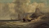DYKE Samuel P. Fisherfolk Beside A Beached Ketch DYKE Samuel P. Fisherfolk Beside A Beached Ketch