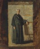 EAKINS Thomas Cowperthwait Study For "portrait Of The Very Reverend John J. Fedigan" EAKINS Thomas Cowperthwait Study For "portrait Of The Very Reverend John J. Fedigan"
