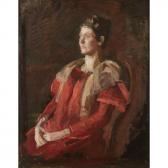 EAKINS Thomas Cowperthwait Study For The Portrait Of Mrs. Charles L. Leonard EAKINS Thomas Cowperthwait Study For The Portrait Of Mrs. Charles L. Leonard
