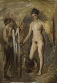 EAKINS Thomas Cowperthwait Study For William Rush And His Model EAKINS Thomas Cowperthwait Study For William Rush And His Model