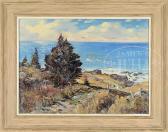 EARLE A. TITUS Road To Lobster Cove Monhegan Island Maine EARLE A. TITUS Road To Lobster Cove Monhegan Island Maine